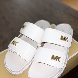 Michael Kors Stark Leather Slide Sandal